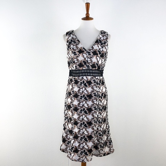Nikibiki Dresses & Skirts - Nikibiki Black White Lace Overlay Butterfly Dress